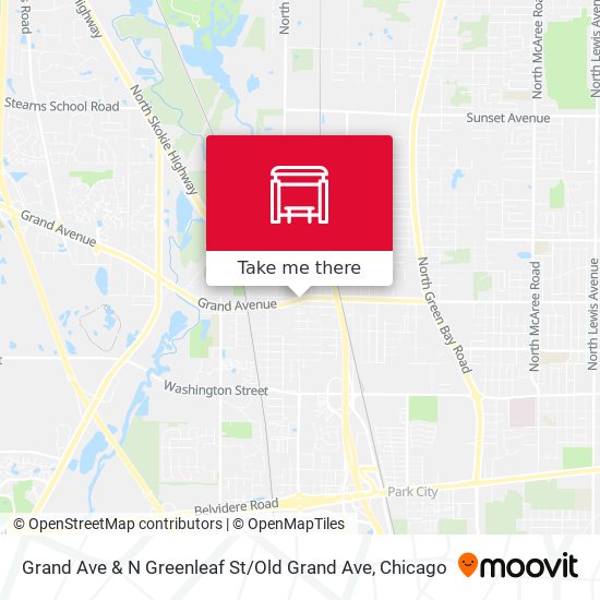 Grand Ave & N Greenleaf St / Old Grand Ave map
