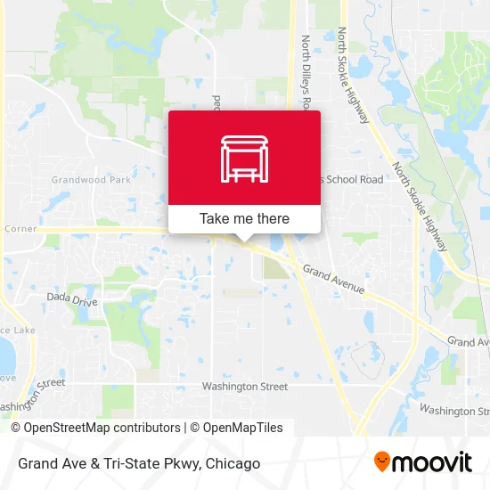 Grand Ave & Tri-State Pkwy map