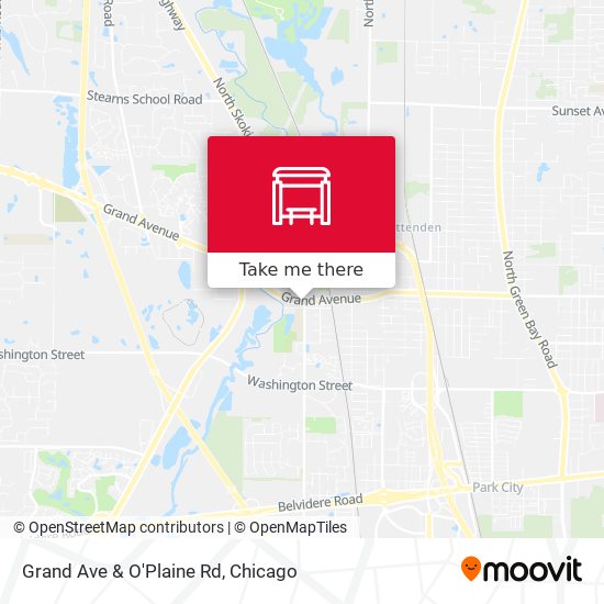 Grand Ave & O'Plaine Rd map