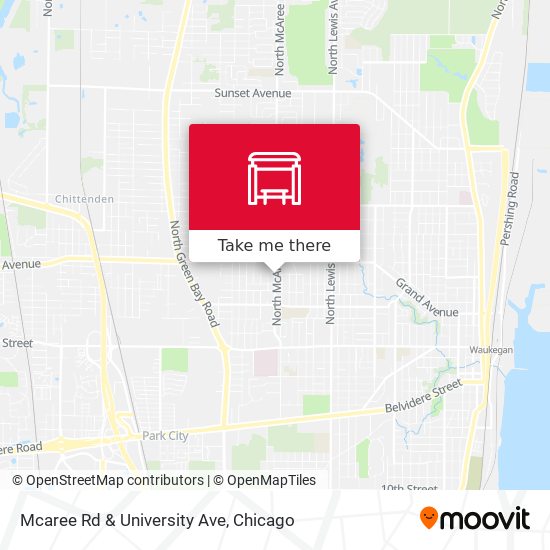 Mcaree Rd & University Ave map