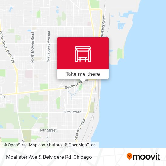 Mapa de Mcalister Ave & Belvidere Rd