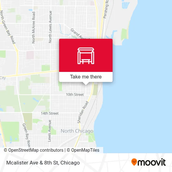 Mcalister Ave & 8th St map