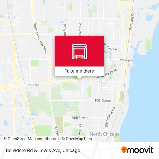 Belvidere Rd & Lewis Ave map