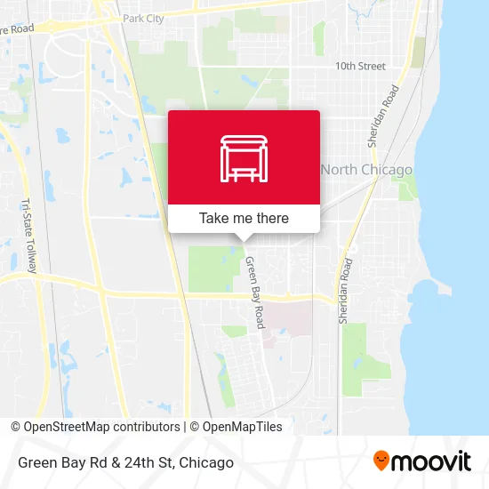 Green Bay Rd & 24th St map