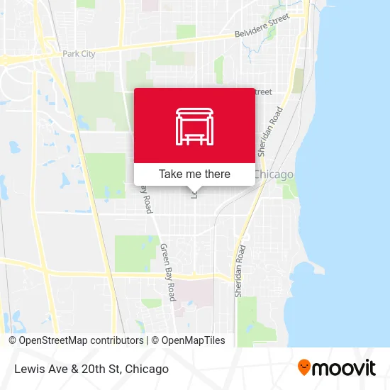 Lewis Ave & 20th St map