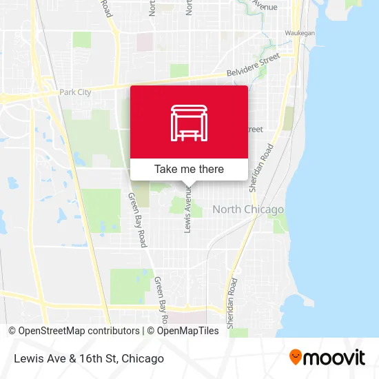 Lewis Ave & 16th St map