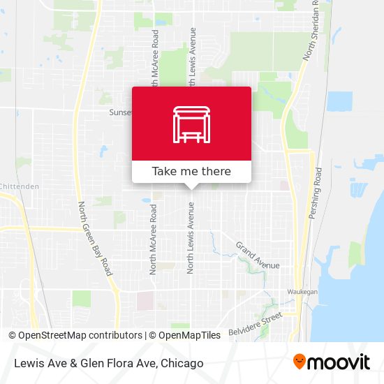 Lewis Ave & Glen Flora Ave map