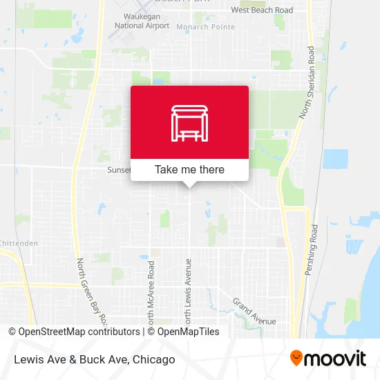 Lewis Ave & Buck Ave map