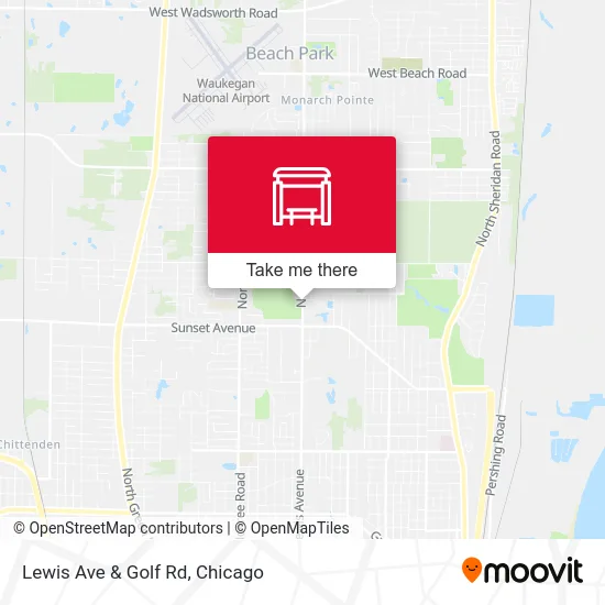 Lewis Ave & Golf Rd map