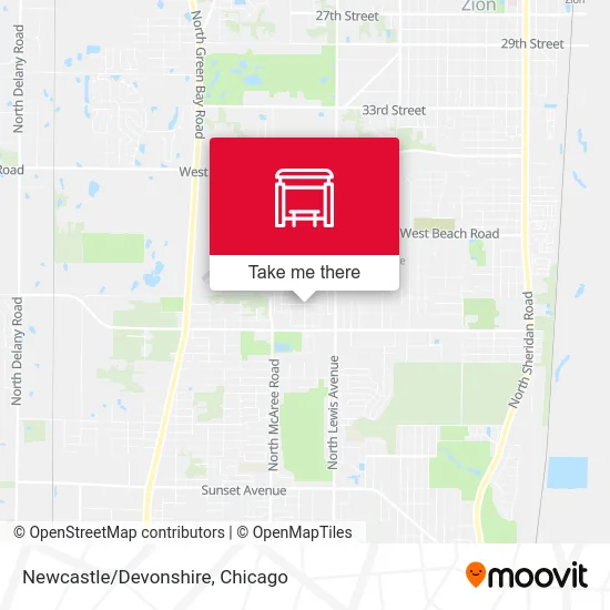 Newcastle/Devonshire map