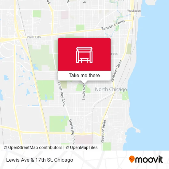 Lewis Ave & 17th St map