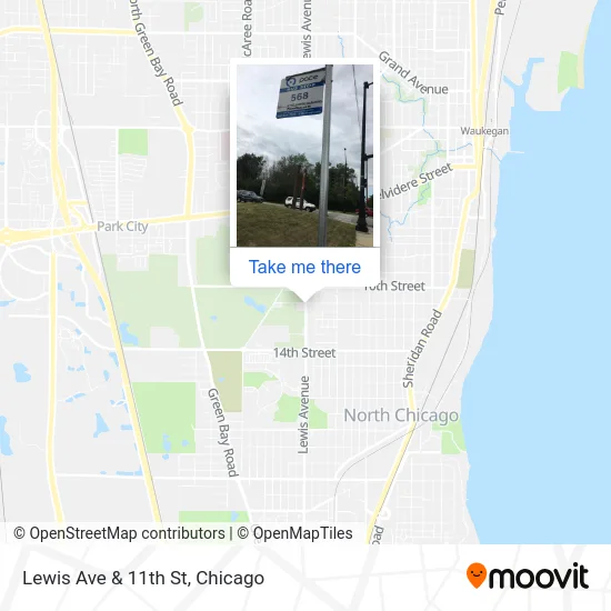 Lewis Ave & 11th St map