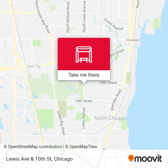 Lewis Ave & 10th St map