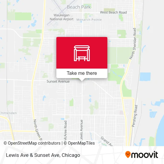 Lewis Ave & Sunset Ave map