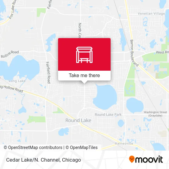 Cedar Lake/N. Channel map