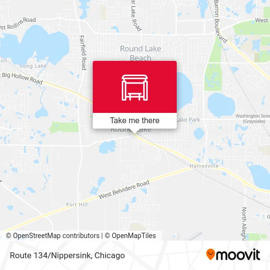 Route 134/Nippersink map