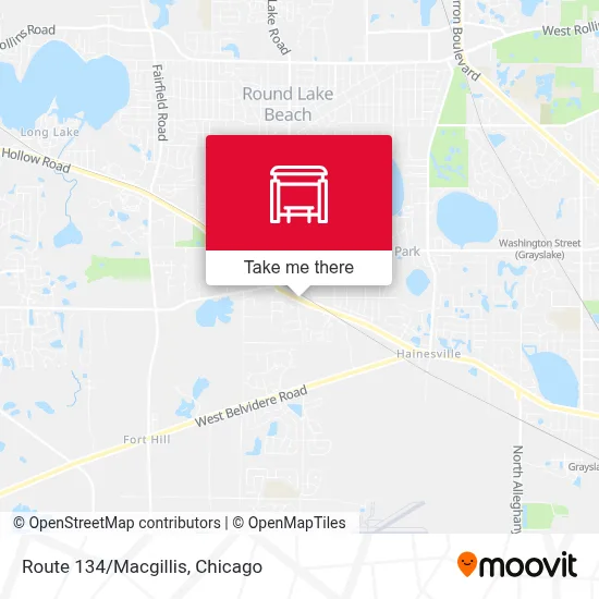 Route 134/Macgillis map