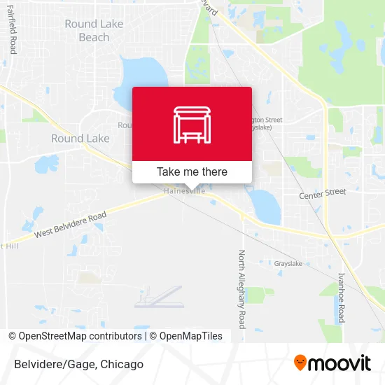 Belvidere/Gage map