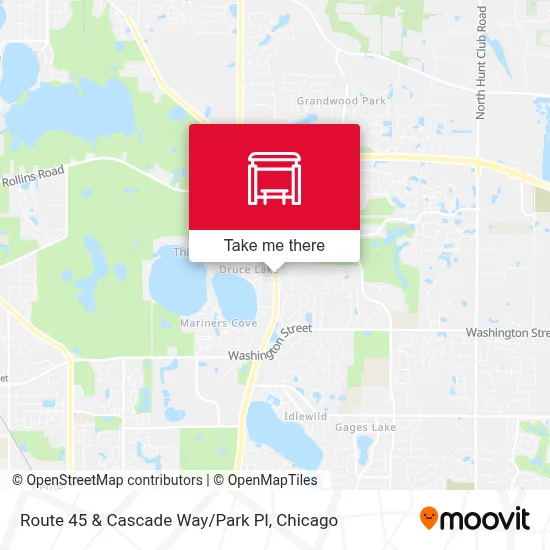 Route 45 & Cascade Way/Park Pl map