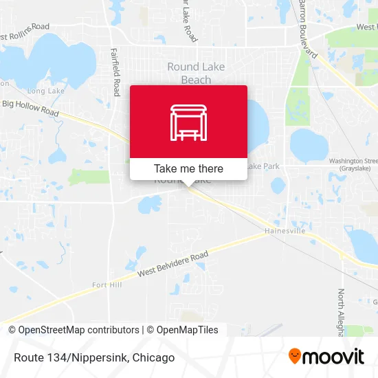 Route 134/Nippersink map