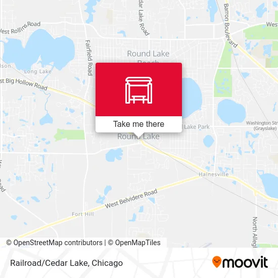 Railroad/Cedar Lake map