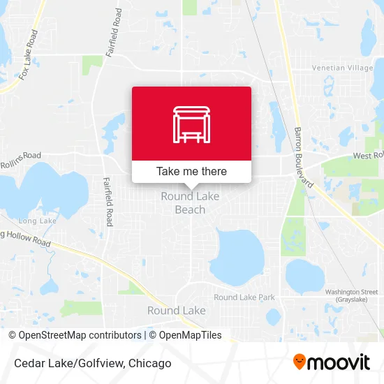 Cedar Lake/Golfview map
