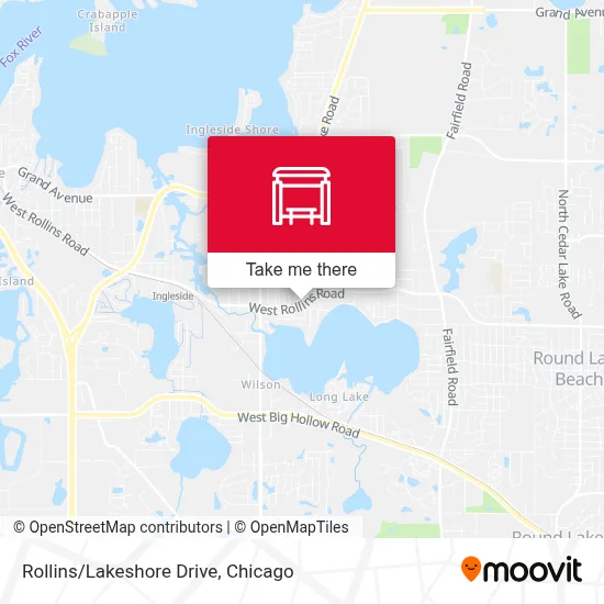 Rollins/Lakeshore Drive map