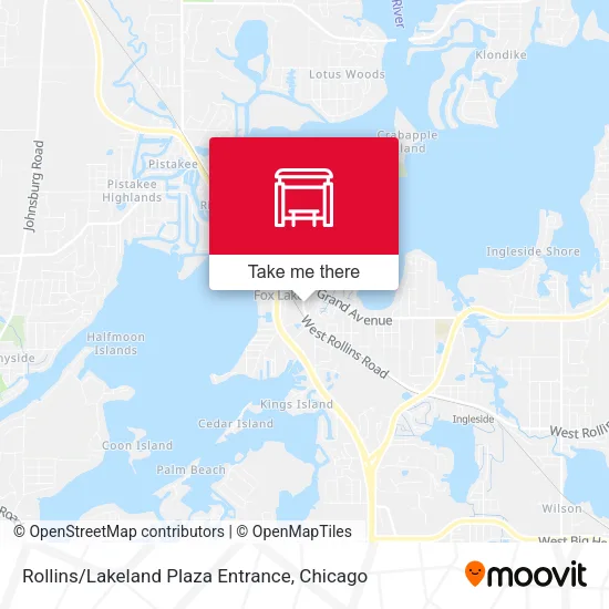 Rollins / Lakeland Plaza Entrance map