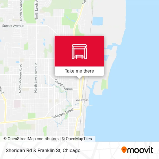 Sheridan Rd & Franklin St map