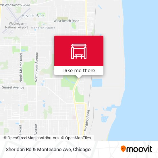 Sheridan Rd & Montesano Ave map