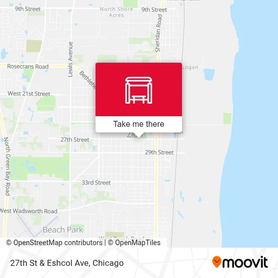27th St & Eshcol Ave map