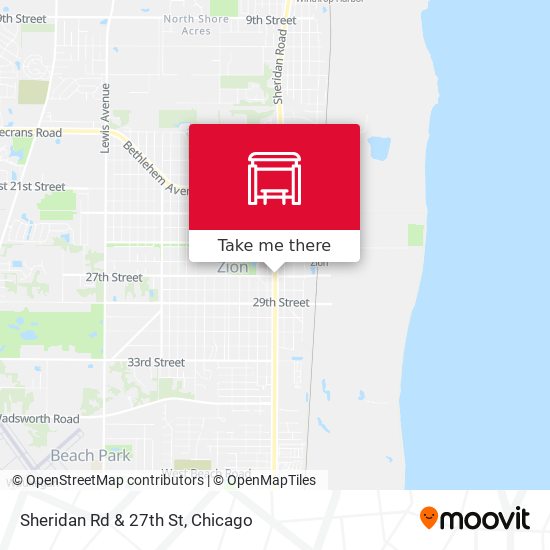 Sheridan Rd & 27th St map