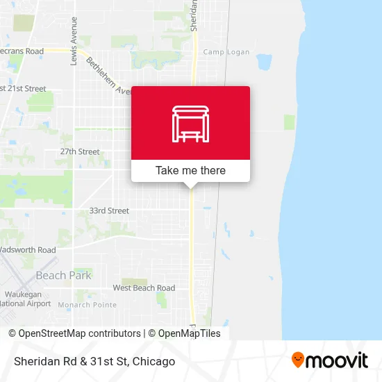 Sheridan Rd & 31st St map