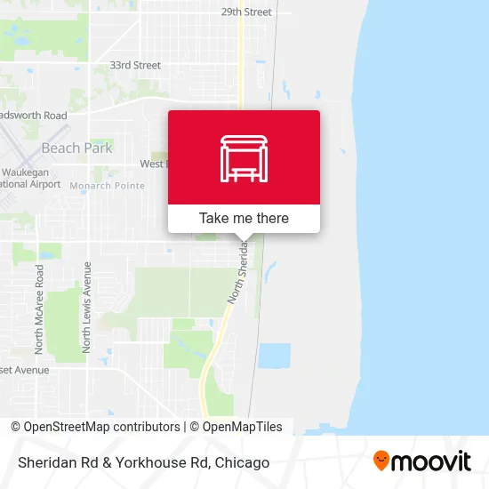 Sheridan Rd & Yorkhouse Rd map