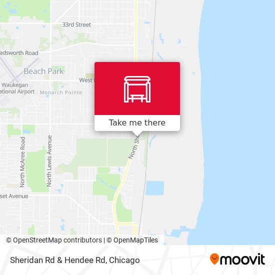 Sheridan Rd & Hendee Rd map