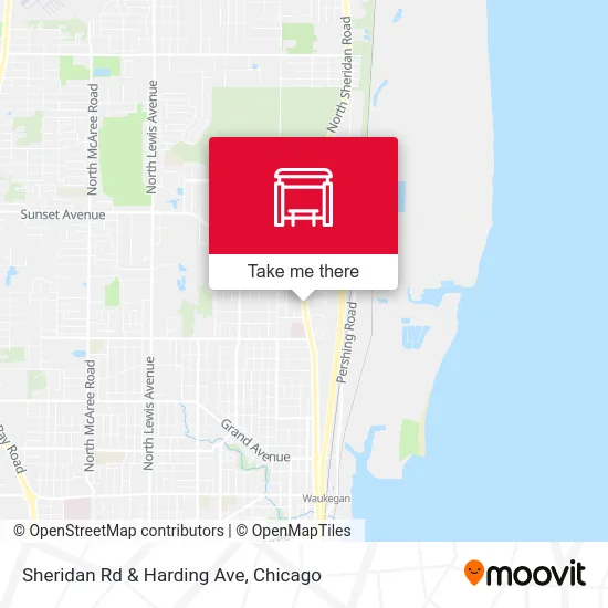 Sheridan Rd & Harding Ave map