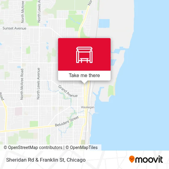 Sheridan Rd & Franklin St map