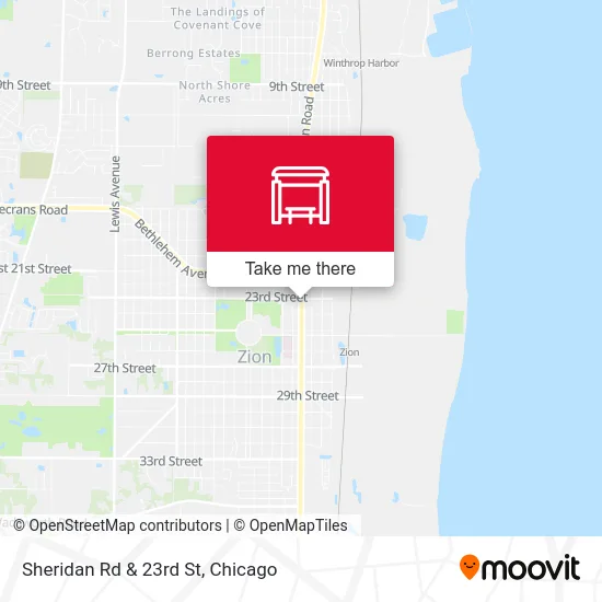 Sheridan Rd & 23rd St map