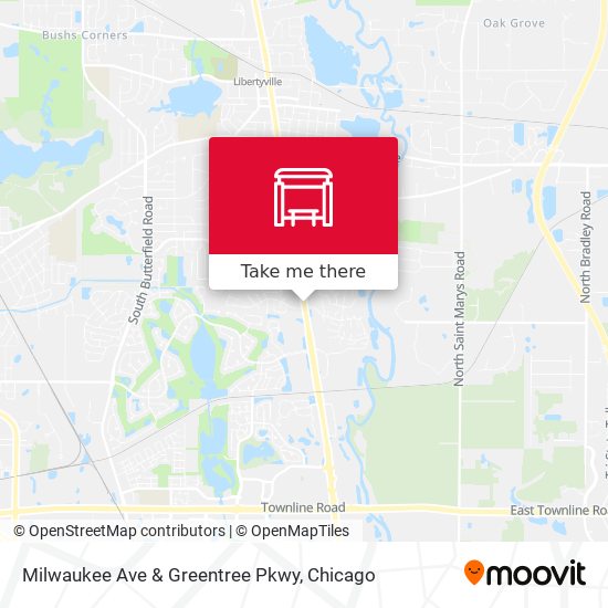 Milwaukee Ave & Greentree Pkwy map