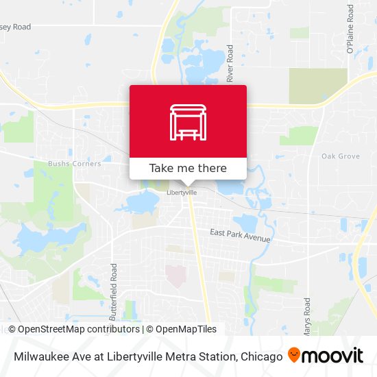 Mapa de Milwaukee Ave at Libertyville Metra Station