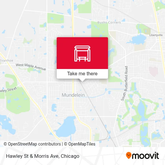 Hawley St & Morris Ave map