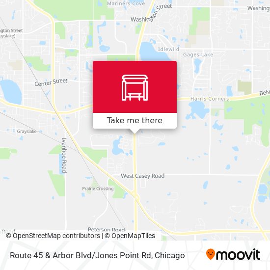 Route 45 & Arbor Blvd / Jones Point Rd map