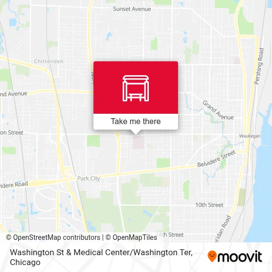 Washington St & Medical Center / Washington Ter map