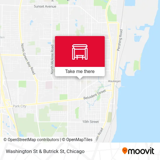 Washington St & Butrick St map