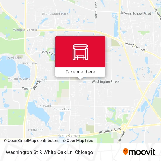 Washington St & White Oak Ln map