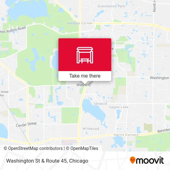 Washington St & Route 45 map