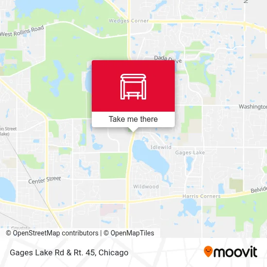 Gages Lake Rd & Rt. 45 map