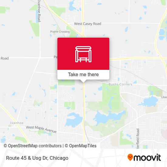 Route 45 & Usg Dr map