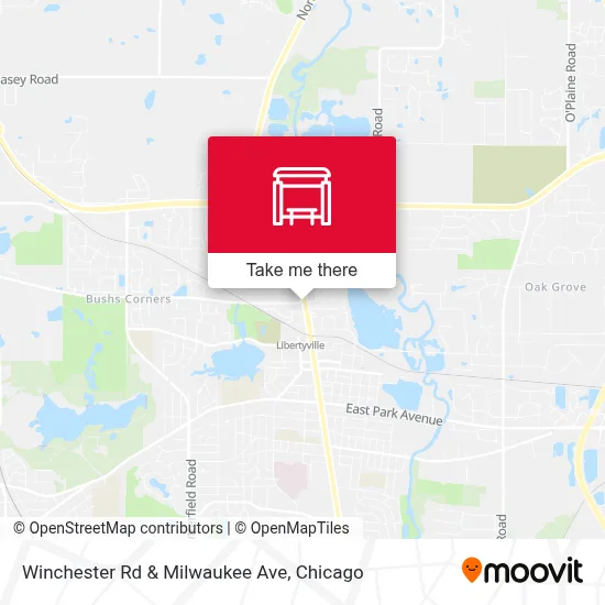 Winchester Rd & Milwaukee Ave map