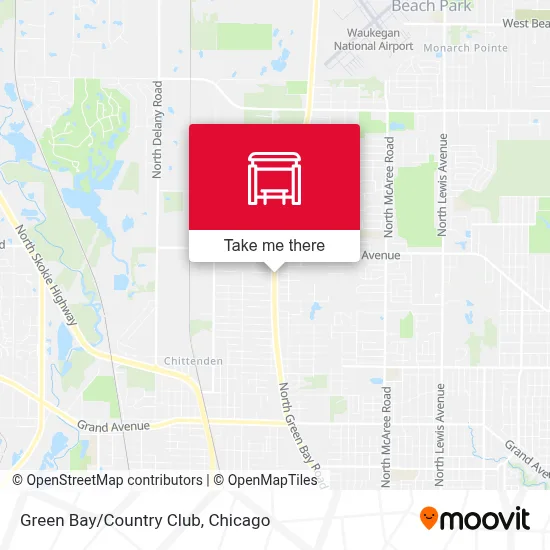 Green Bay/Country Club map